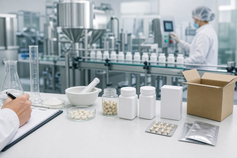 從送樣到量產的正確流程步驟｜保健品代工 說明圖