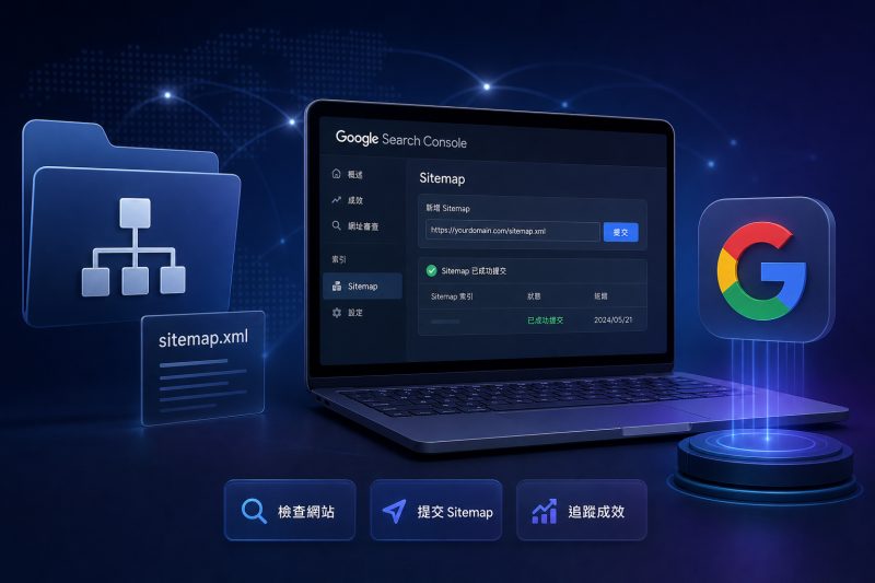 Google Search Console 驗證與 Sitemap 提交步驟