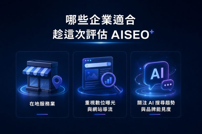 適合評估 AISEO⁺ 的服務業企業
