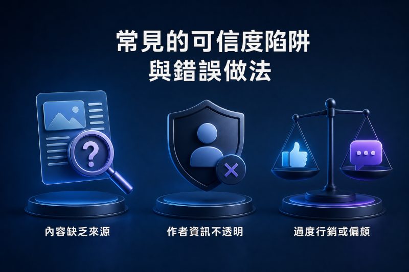 企業網站常見的可信度陷阱與錯誤做法