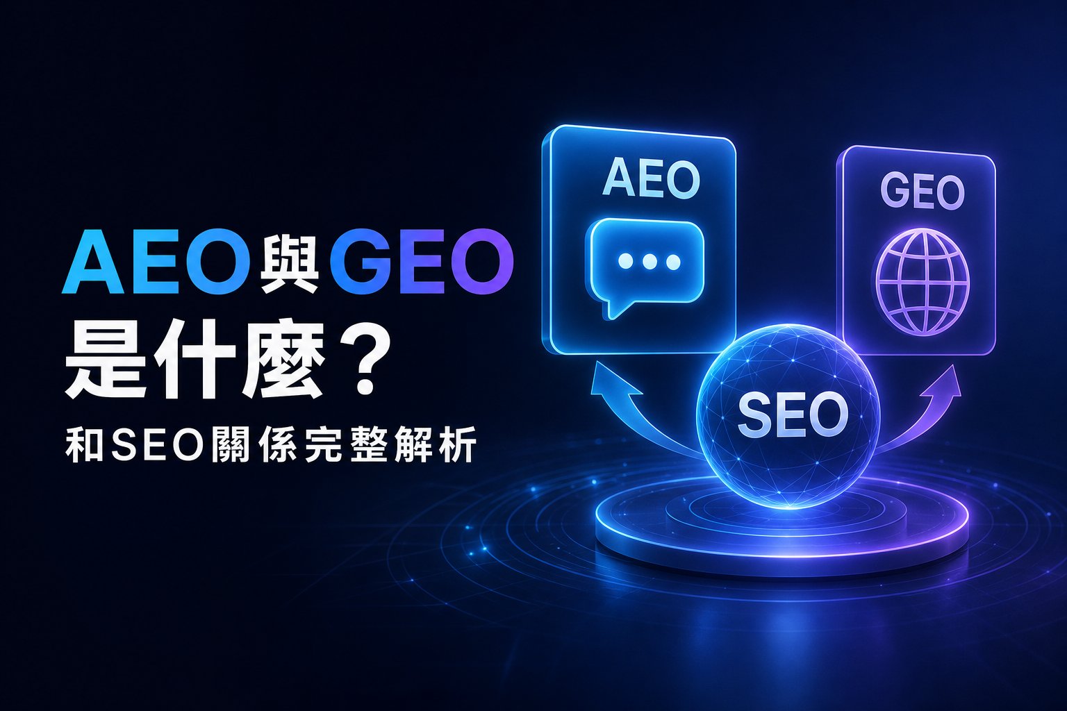 AEO與GEO是什麼？和SEO關係完整解析