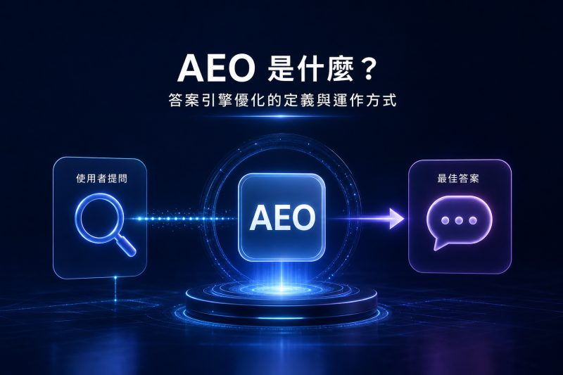AEO是什麼?答案引擎優化的定義與運作方式 說明圖