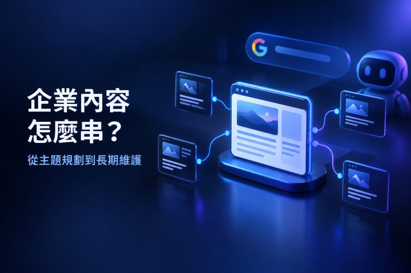 企業內容主題與內部連結規劃方式