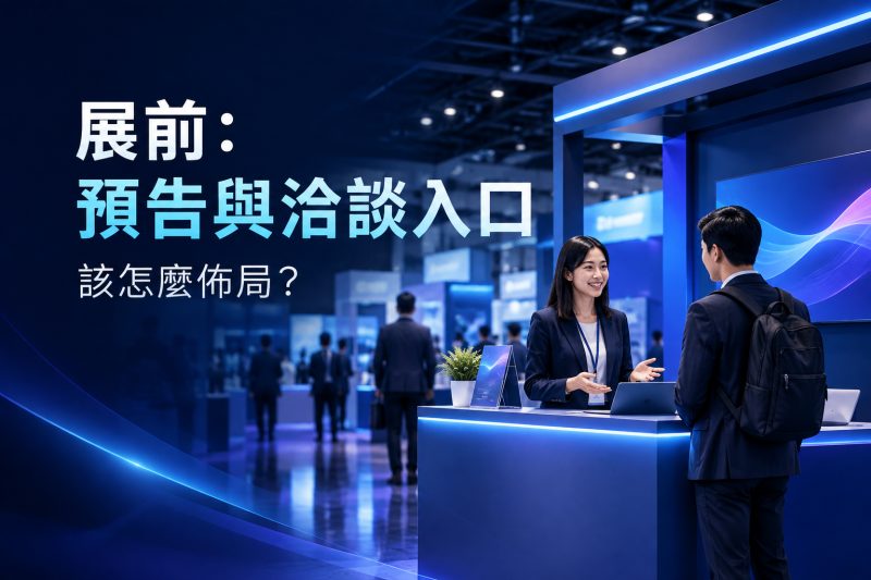 展覽 SEO 展前內容與洽談入口規劃