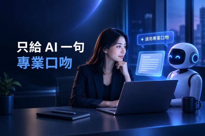 只要求 AI 使用專業口吻可能產生的問題